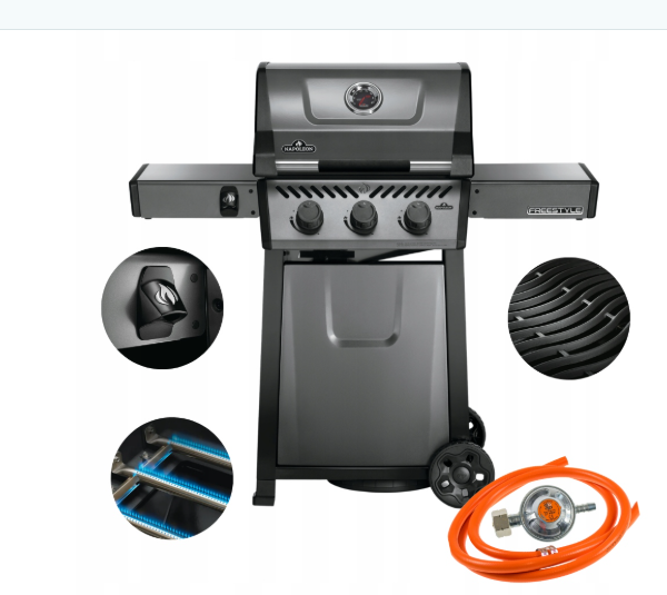 Grill gazowy ogrodowy do ogrodu Napoleon Freestyle 365 12kW Grafitowy