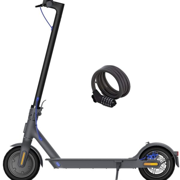 Patinete eléctrico Xiaomi Mi Electric Scooter 3 con candado incluido | 25 km/h y diseño plegable
