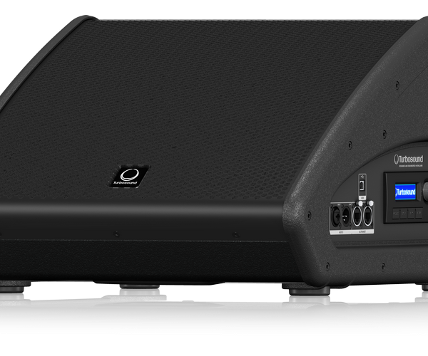 Monitor activo Turbosound TFX122M-AN tipo cuña para escenario | Sonido profesional y DSP integrado