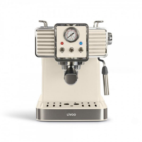 Cafetera espresso Livoo Vintage 15 bares con diseño retro | Sabor italiano al mejor precio